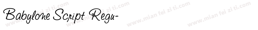 Babylone Script Regu字体转换